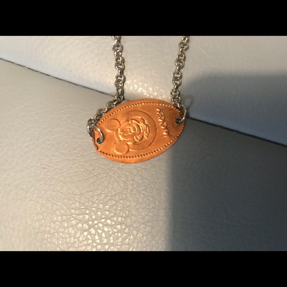 Disney’s Mickey pressed penny necklace